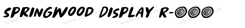 Springwood Display R字体转换